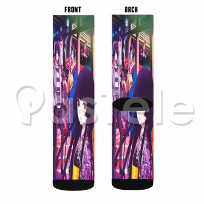 Hell Girl Fourth Twilight Custom Sublimation Personalized Printed Socks Polyester Acrylic Nylon Spandex