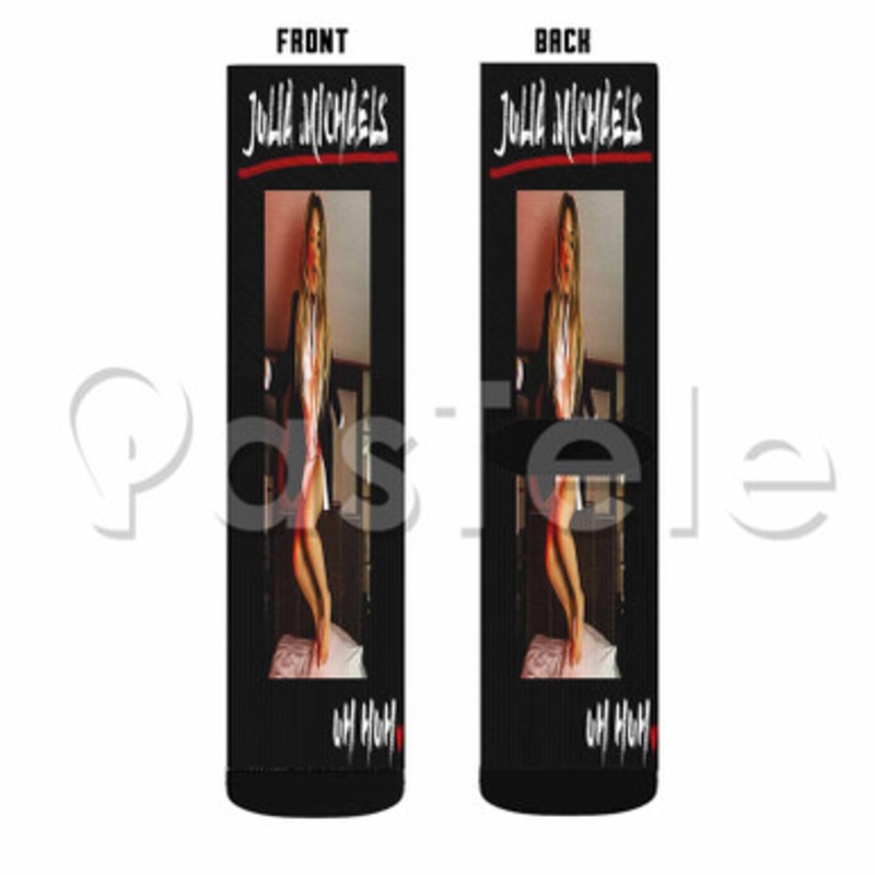 Julia Michaels Uh Huh Custom Sublimation Personalized Printed Socks Polyester Acrylic Nylon Spandex