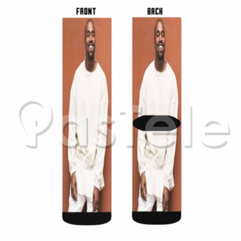 Kanye West Custom Sublimation Personalized Printed Socks Polyester Acrylic Nylon Spandex