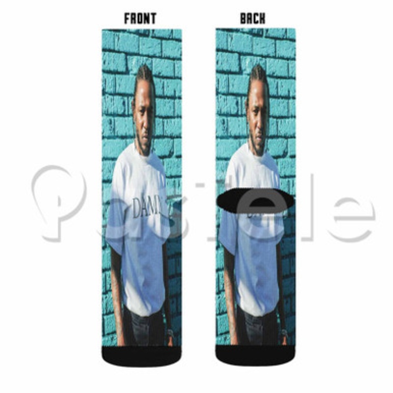 Kendrick Lamar Damn Custom Sublimation Personalized Printed Socks Polyester Acrylic Nylon Spandex