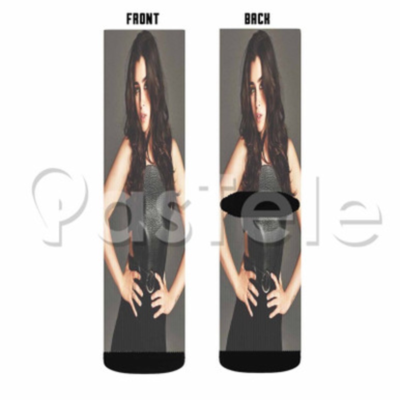 Lauren Jauregui Custom Sublimation Personalized Printed Socks Polyester Acrylic Nylon Spandex