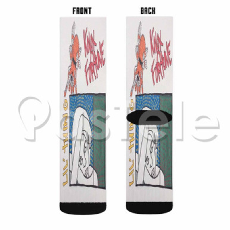 Lil Thing Knox Fortune Custom Sublimation Personalized Printed Socks Polyester Acrylic Nylon Spandex