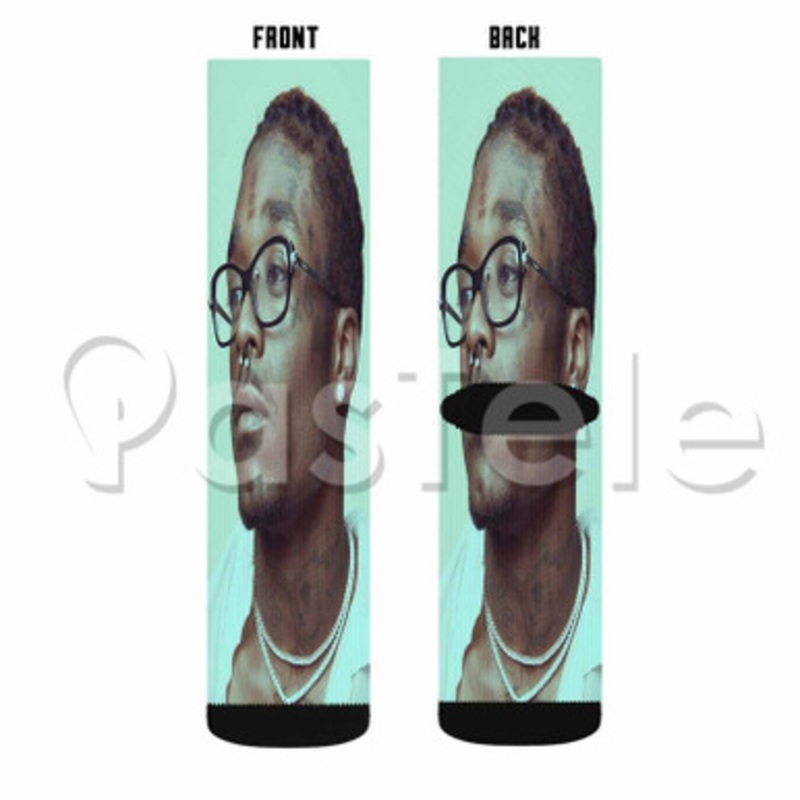 Lil Uzi Vert Custom Sublimation Personalized Printed Socks Polyester Acrylic Nylon Spandex