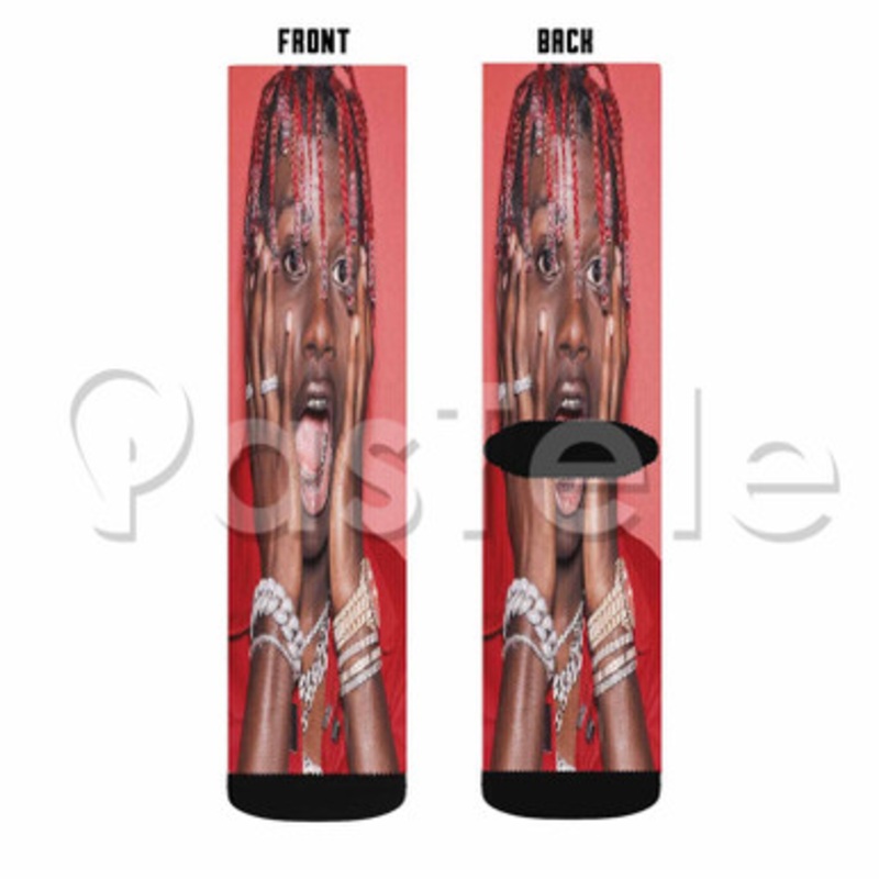 Lil Yachty Custom Sublimation Personalized Printed Socks Polyester Acrylic Nylon Spandex