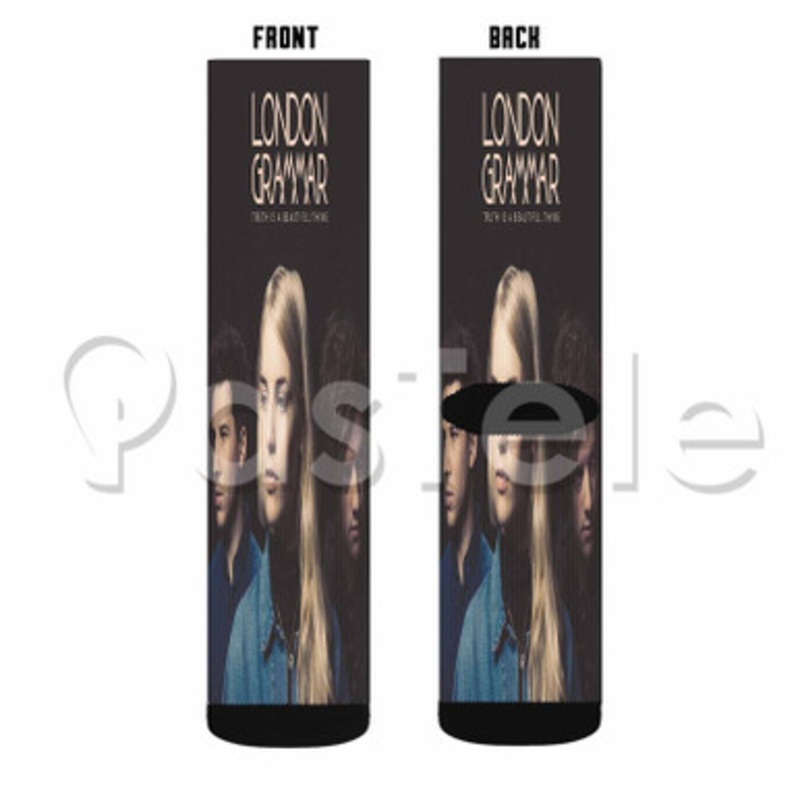 London Grammar Truth Is A Beautiful Thing Custom Sublimation Personalized Printed Socks Polyester Acrylic Nylon Spandex