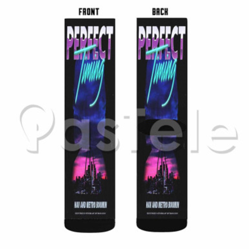 Minute Nav Feat Playboi Carti Offset Custom Sublimation Personalized Printed Socks Polyester Acrylic Nylon Spandex