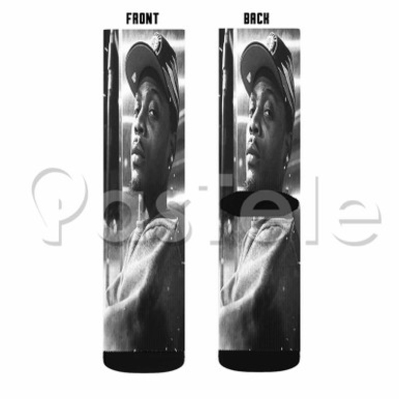 On Some Flipp Dinero Custom Sublimation Personalized Printed Socks Polyester Acrylic Nylon Spandex
