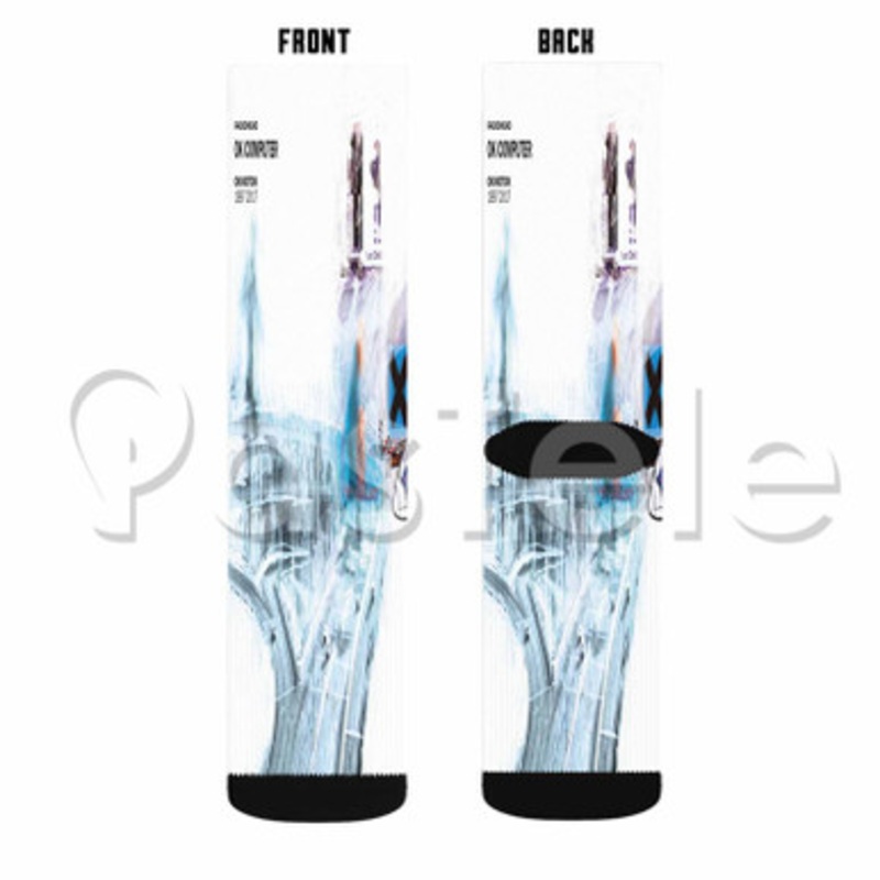 Radiohead I Promise Custom Sublimation Personalized Printed Socks Polyester Acrylic Nylon Spandex