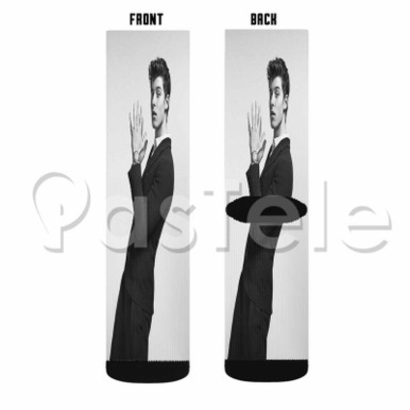 Shawn Mendes 3 Custom Sublimation Personalized Printed Socks Polyester Acrylic Nylon Spandex