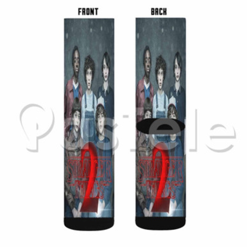Stranger Things Custom Sublimation Personalized Printed Socks Polyester Acrylic Nylon Spandex