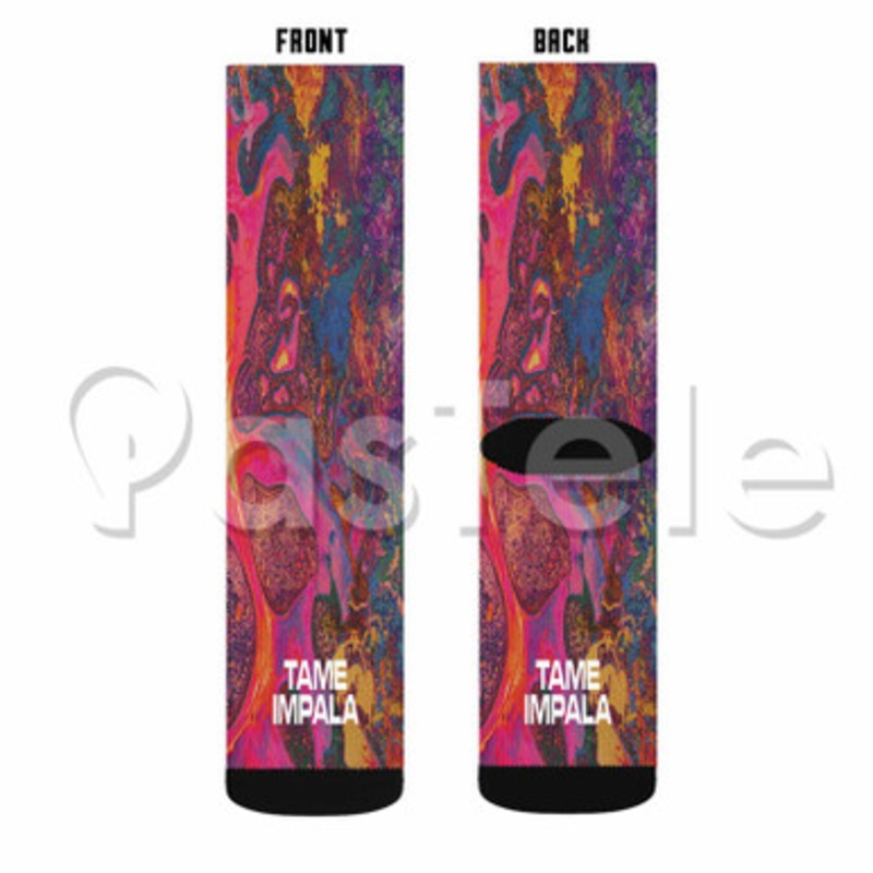 Tame Impala Art Custom Sublimation Personalized Printed Socks Polyester Acrylic Nylon Spandex