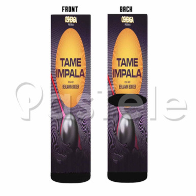 Tame Impala Custom Sublimation Personalized Printed Socks Polyester Acrylic Nylon Spandex