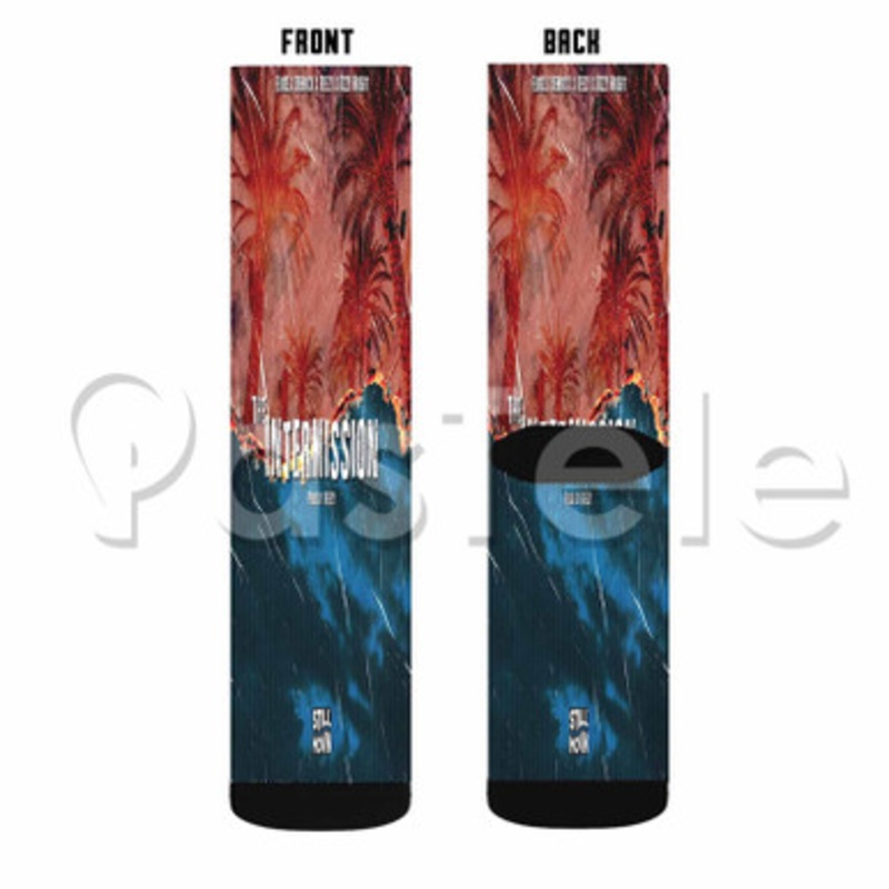 The Intermission Euroz Feat Demrick Reezy Dizzy Wright Custom Sublimation Personalized Printed Socks Polyester Acrylic Nylon Spandex
