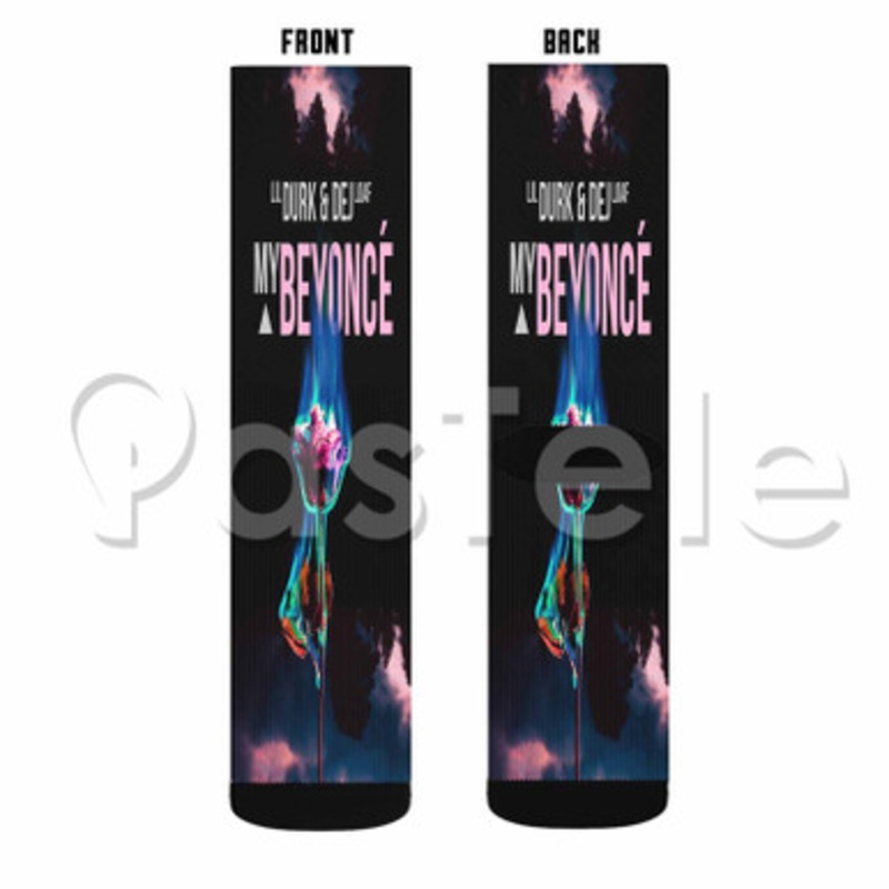 The One Lil Durk Feat De J Loaf Custom Sublimation Personalized Printed Socks Polyester Acrylic Nylon Spandex