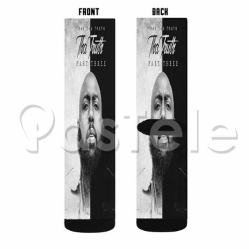 Trae Tha Truth Take Me Back Custom Sublimation Personalized Printed Socks Polyester Acrylic Nylon Spandex