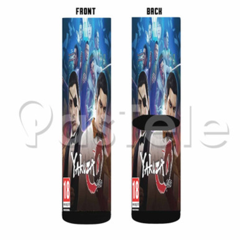 Yakuza 0 Custom Sublimation Personalized Printed Socks Polyester Acrylic Nylon Spandex