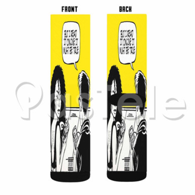 Big Sean Bounce Back Custom Sublimation Printed Socks Polyester Acrylic Nylon Spandex