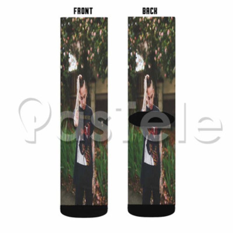 Blackbear Photo Custom Sublimation Personalized Printed Socks Polyester Acrylic Nylon Spandex