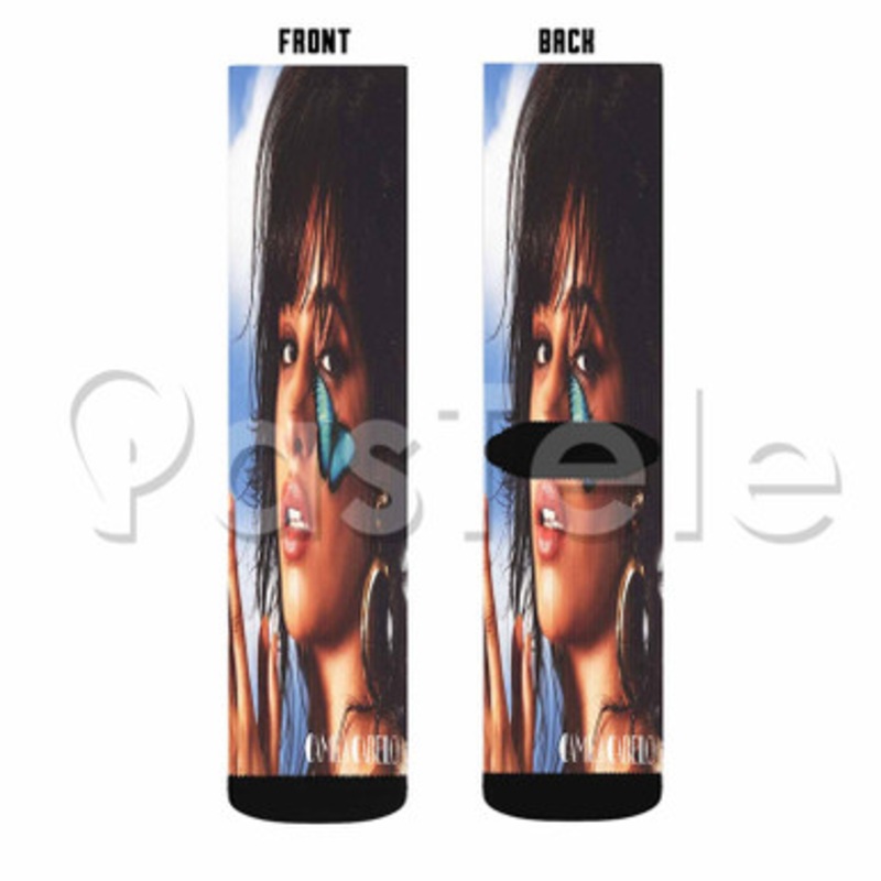 Camila Cabello 3 Custom Sublimation Personalized Printed Socks Polyester Acrylic Nylon Spandex