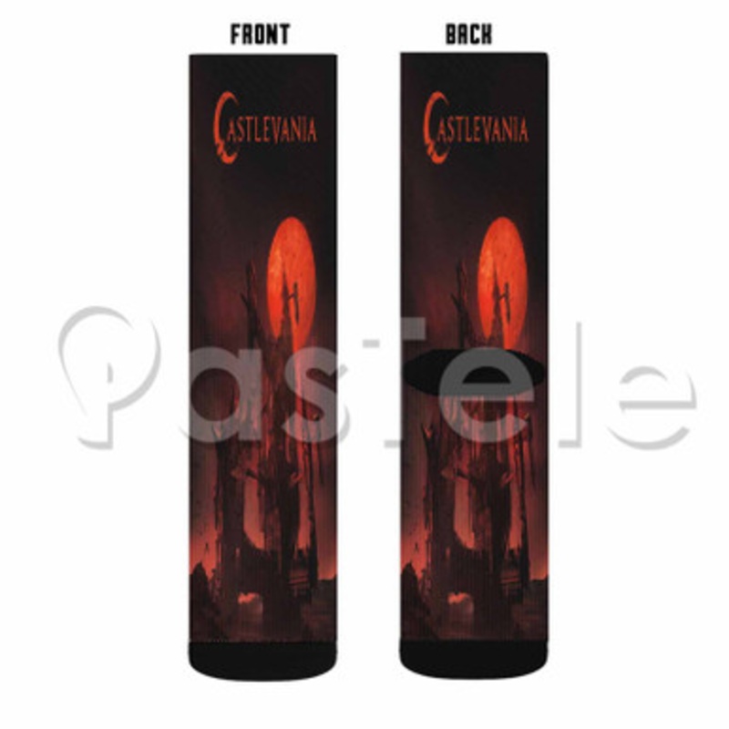 Castlevania Custom Sublimation Personalized Printed Socks Polyester Acrylic Nylon Spandex