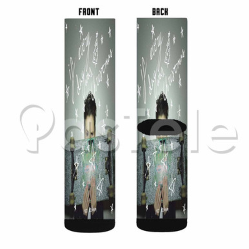 Cruz Beckham If Everyday Was Christmas Custom Sublimation Printed Socks Polyester Acrylic Nylon Span