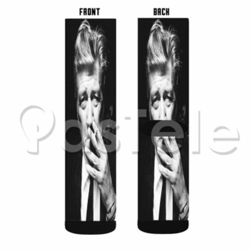 David Lynch Custom Sublimation Personalized Printed Socks Polyester Acrylic Nylon Spandex