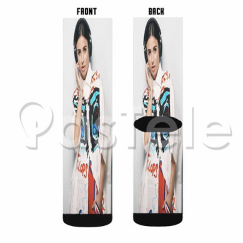 DJ Juicy M Custom Sublimation Personalized Printed Socks Polyester Acrylic Nylon Spandex