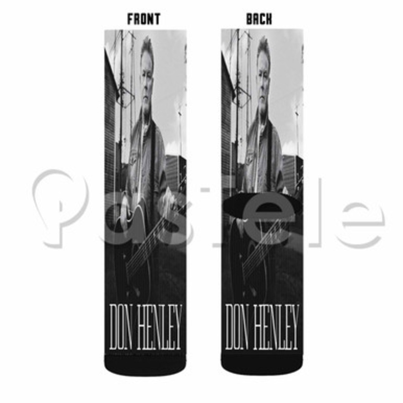 Don Henley Custom Sublimation Printed Socks Polyester Acrylic Nylon Spandex