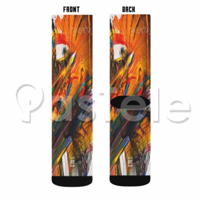 Economics Caskey Custom Sublimation Personalized Printed Socks Polyester Acrylic Nylon Spandex