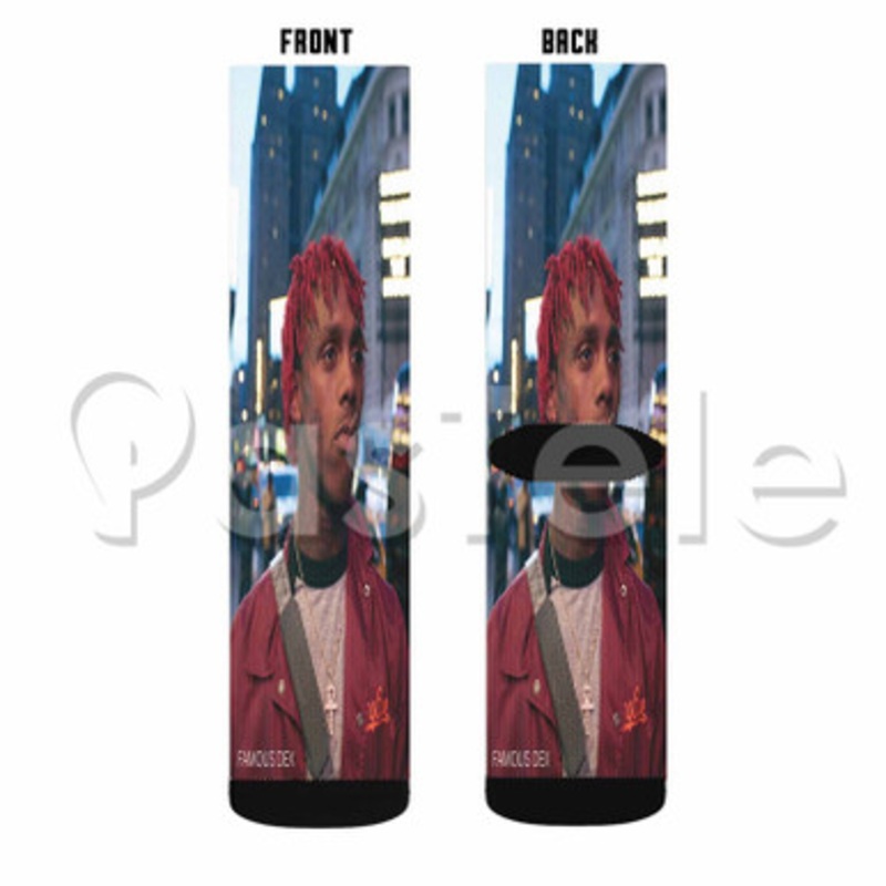 Famous Dex Custom Sublimation Personalized Printed Socks Polyester Acrylic Nylon Spandex