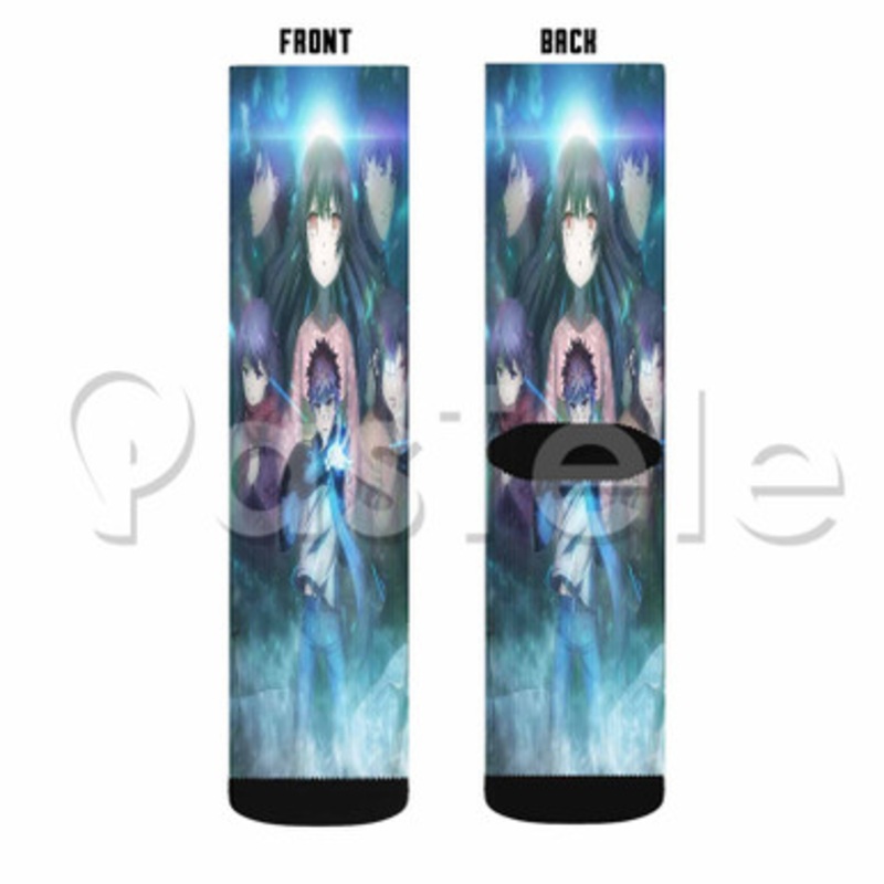 Fate kaleid liner Prisma Illya Movie Sekka no Chikai Custom Sublimation Personalized Printed Socks Polyester Acrylic Nylon Spandex
