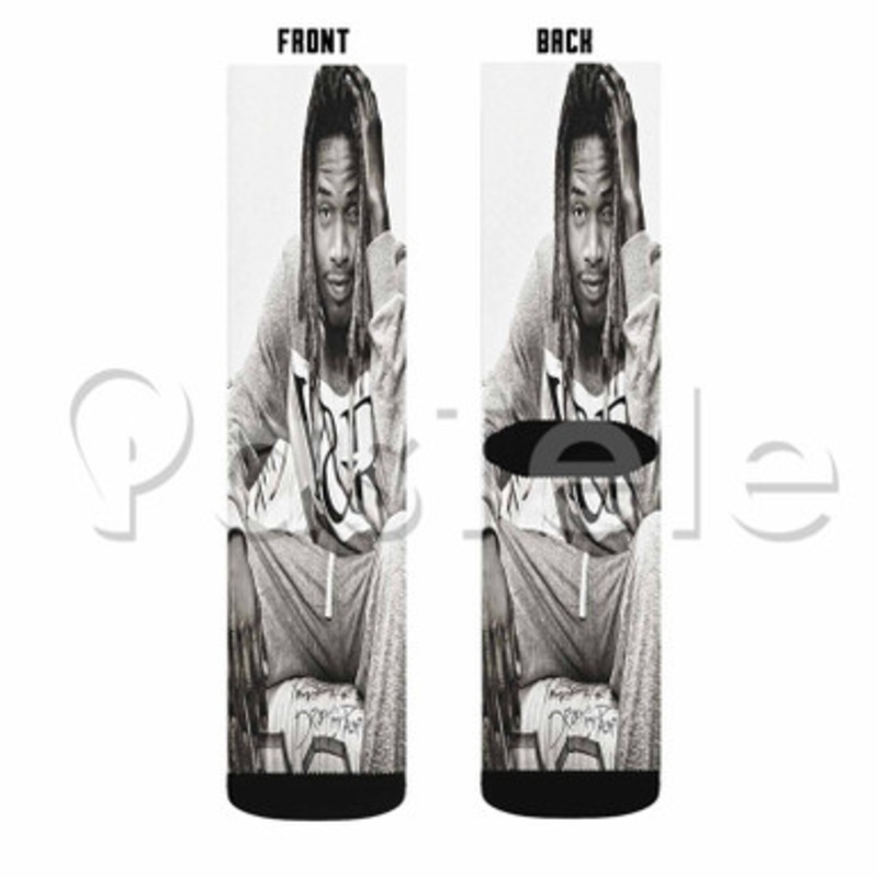 Fetty Wap Custom Sublimation Personalized Printed Socks Polyester Acrylic Nylon Spandex