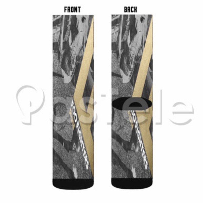 Foo Fighters Run Custom Sublimation Personalized Printed Socks Polyester Acrylic Nylon Spandex