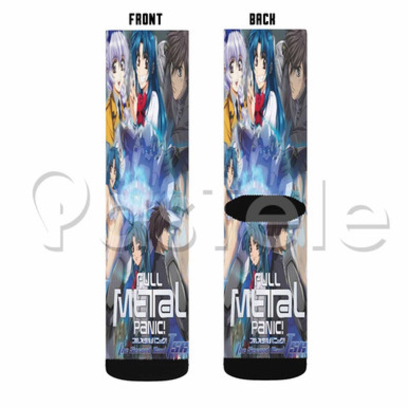 Full Metal Panic Custom Sublimation Printed Socks Polyester Acrylic Nylon Spandex