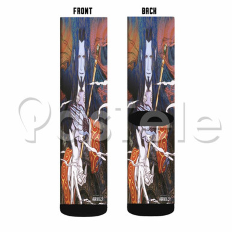 Gankutsuou The Count of Monte Cristo Custom Sublimation Printed Socks Polyester Acrylic Nylon Spande