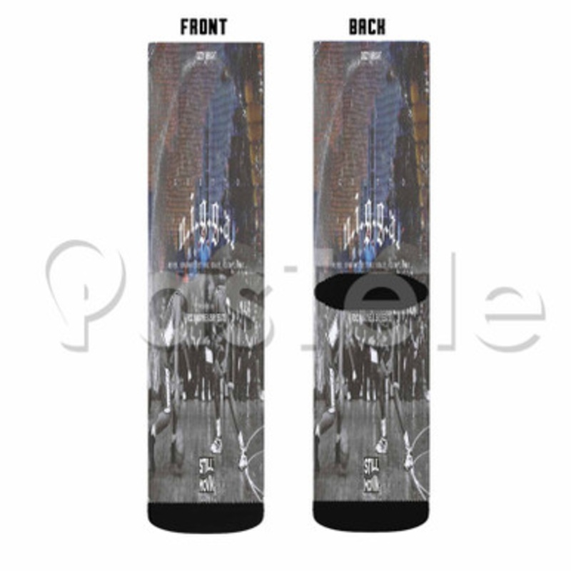 Ghetto Nigga Dizzy Wright Custom Sublimation Personalized Printed Socks Polyester Acrylic Nylon Spandex