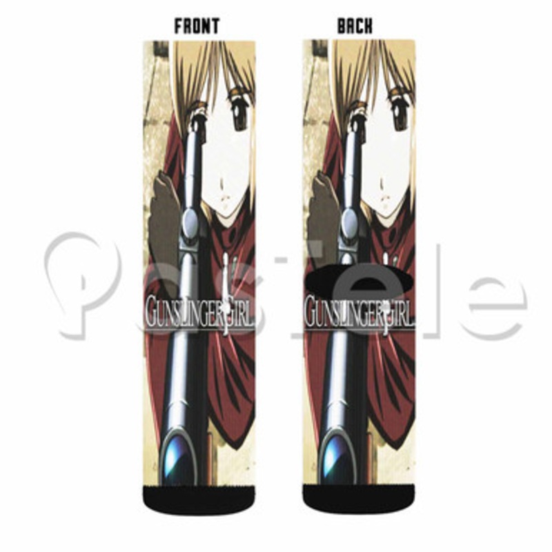Gunslinger Girl Custom Sublimation Printed Socks Polyester Acrylic Nylon Spandex