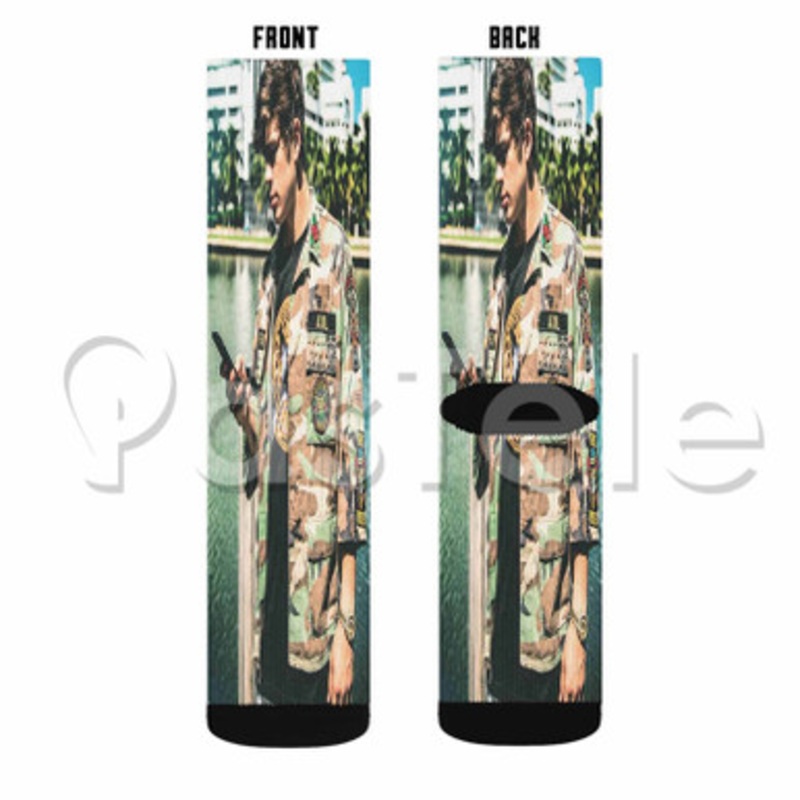 Hayes Grier Custom Sublimation Personalized Printed Socks Polyester Acrylic Nylon Spandex