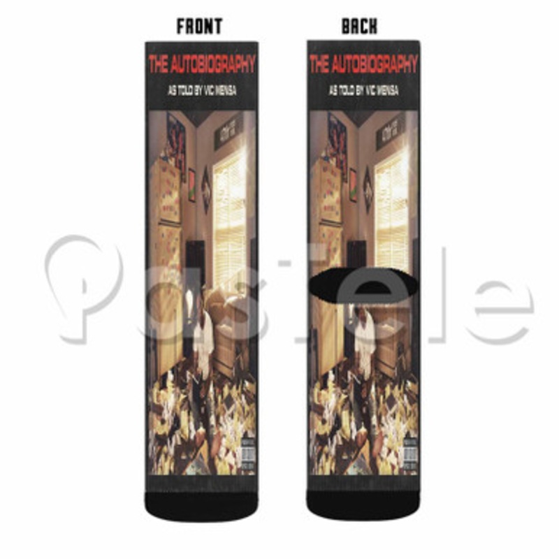 Heaven On Earth Vic Mensa Feat The Dream Custom Sublimation Personalized Printed Socks Polyester Acrylic Nylon Spandex