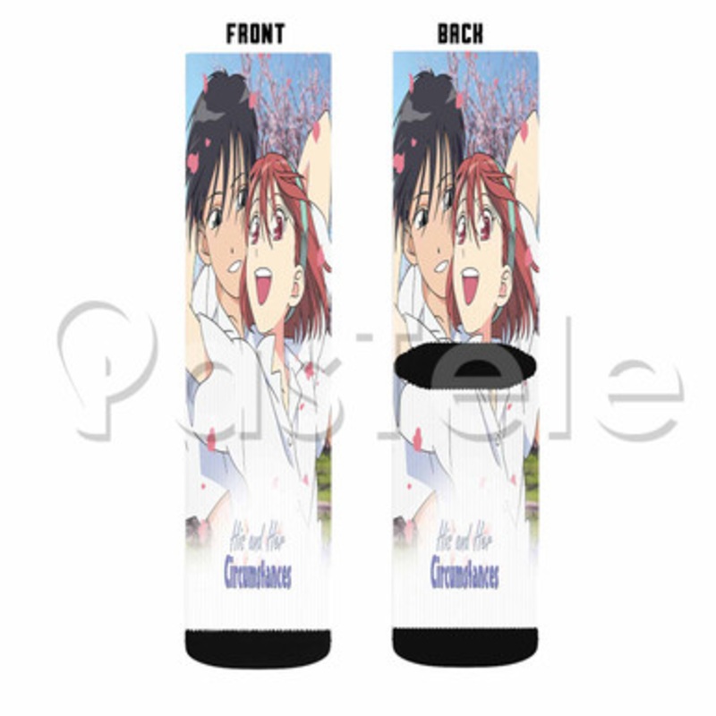 His and Her Circumstances Custom Sublimation Printed Socks Polyester Acrylic Nylon Spandex