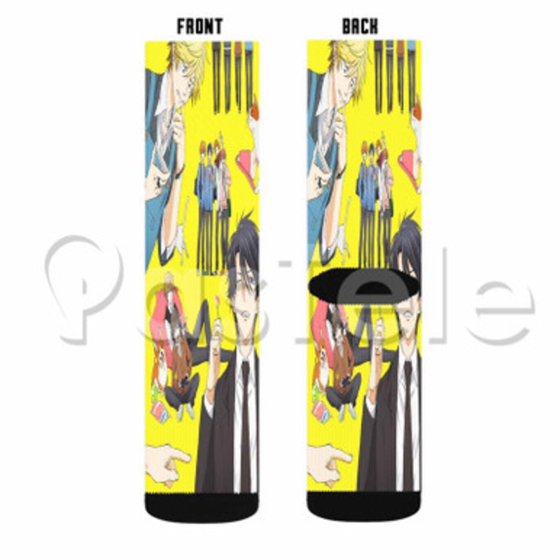 Hitorijime My Hero Custom Sublimation Personalized Printed Socks Polyester Acrylic Nylon Spandex