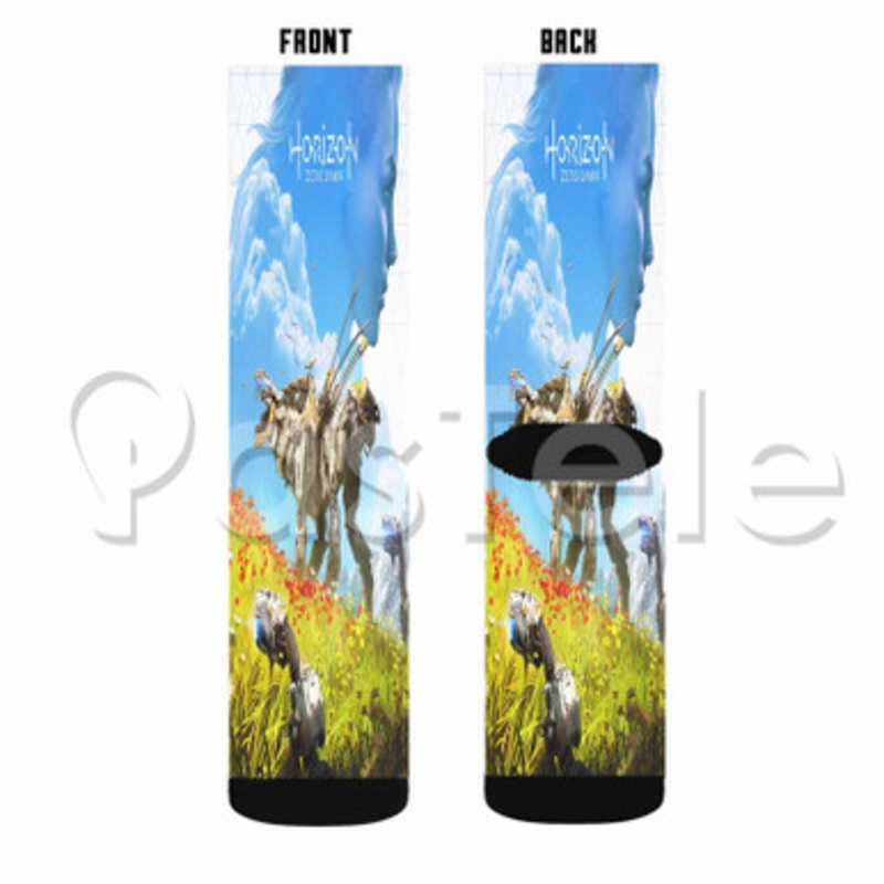 Horizon Zero Dawn Custom Sublimation Personalized Printed Socks Polyester Acrylic Nylon Spandex