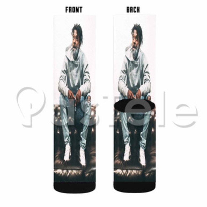 Isaiah Rashad Custom Sublimation Personalized Printed Socks Polyester Acrylic Nylon Spandex