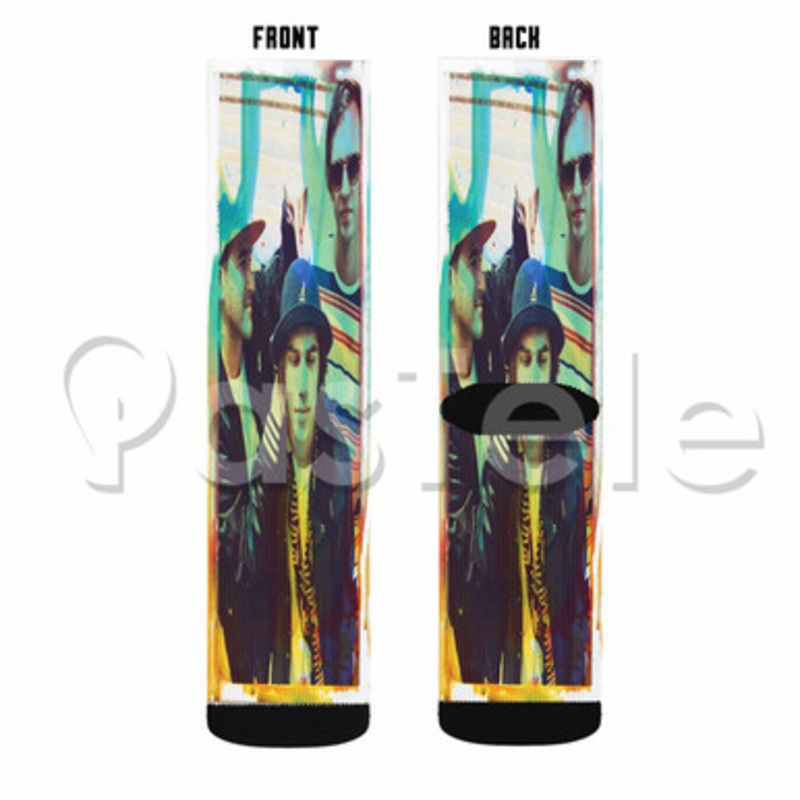 Jagwar Ma Custom Sublimation Printed Socks Polyester Acrylic Nylon Spandex