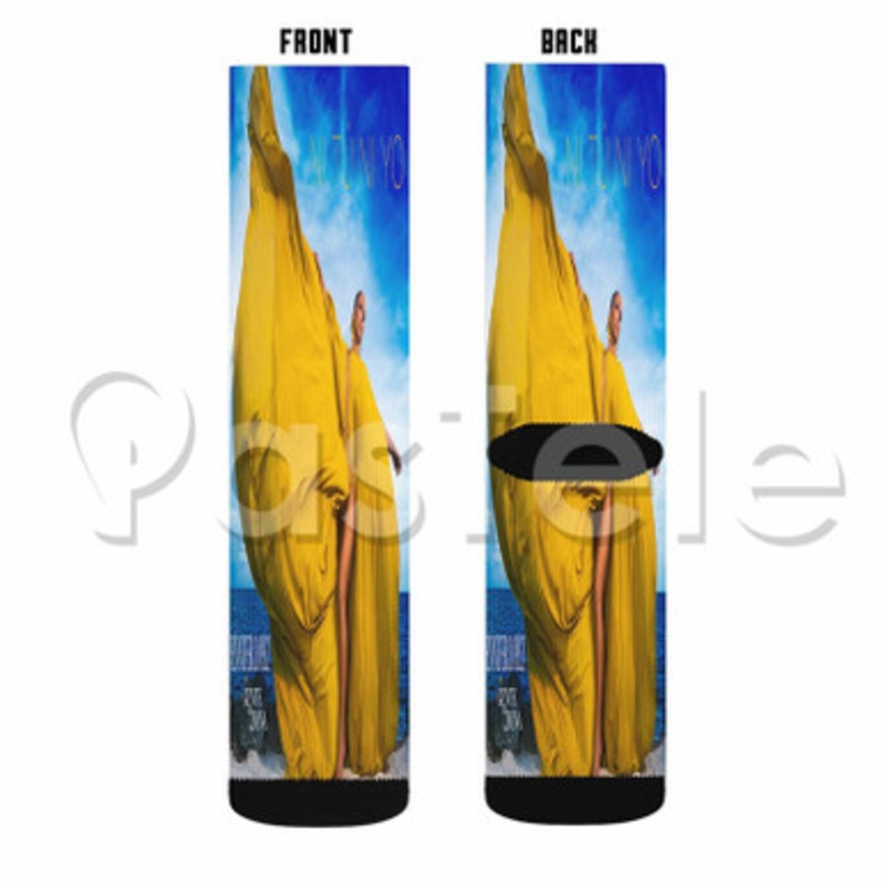 Jennifer Lopez Ni T Ni Yo Custom Sublimation Personalized Printed Socks Polyester Acrylic Nylon Spandex