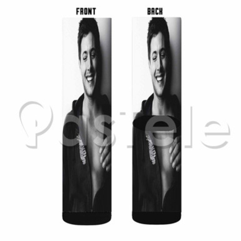 Jensen Ackles Custom Sublimation Printed Socks Polyester Acrylic Nylon Spandex
