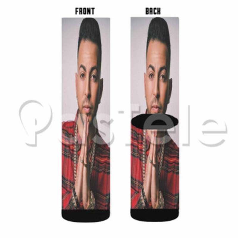 Justin Quiles Custom Sublimation Personalized Printed Socks Polyester Acrylic Nylon Spandex