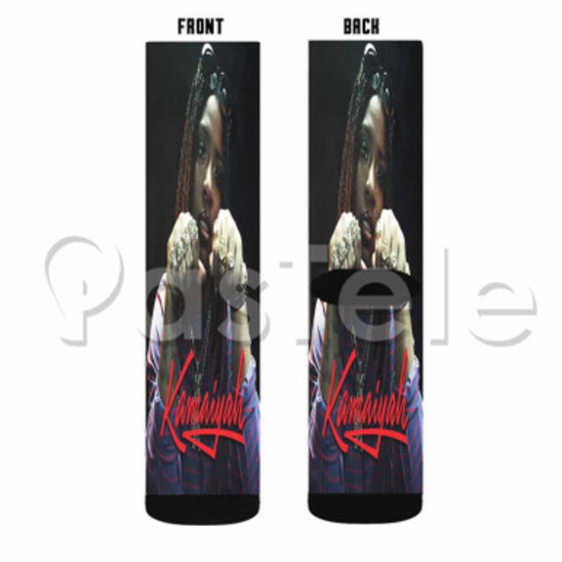 Kamaiyah Custom Sublimation Personalized Printed Socks Polyester Acrylic Nylon Spandex