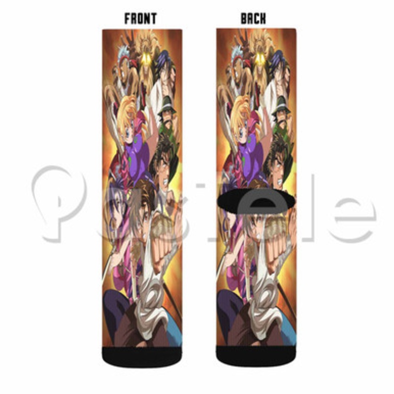 Kenichi The Mightiest Disciple Custom Sublimation Printed Socks Polyester Acrylic Nylon Spandex
