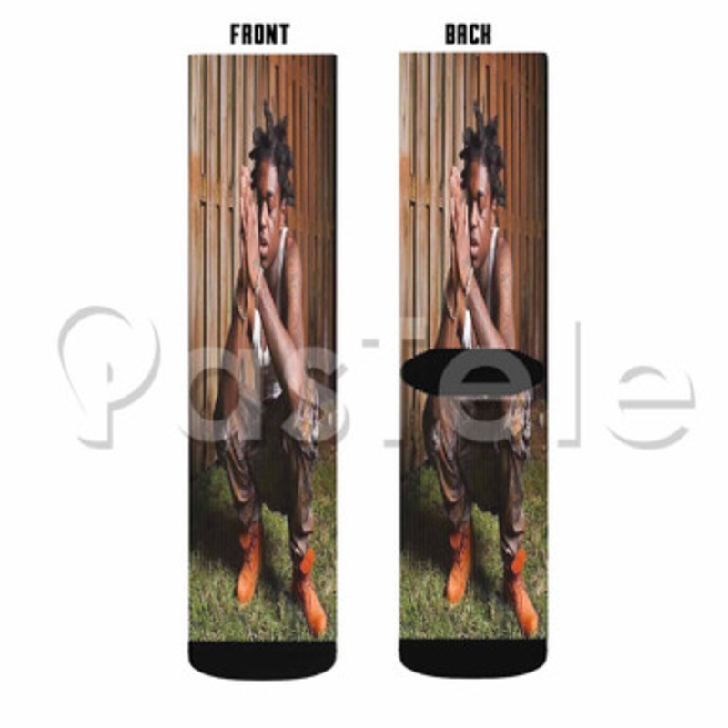 Kodak Black Just A Wrap Custom Sublimation Personalized Printed Socks Polyester Acrylic Nylon Spandex